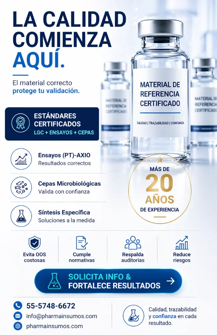 Pharmainsumos - LGC - Estándares de Referencia Certificados
